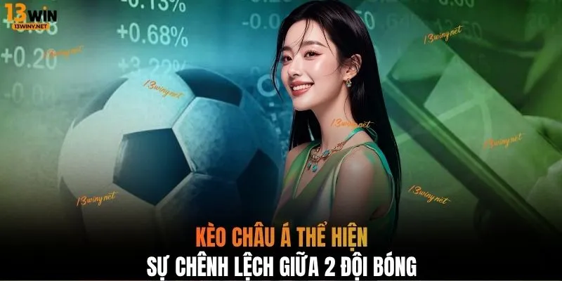 Kèo châu Á thể hiện sự chênh lệch giữa 2 đội bóng
